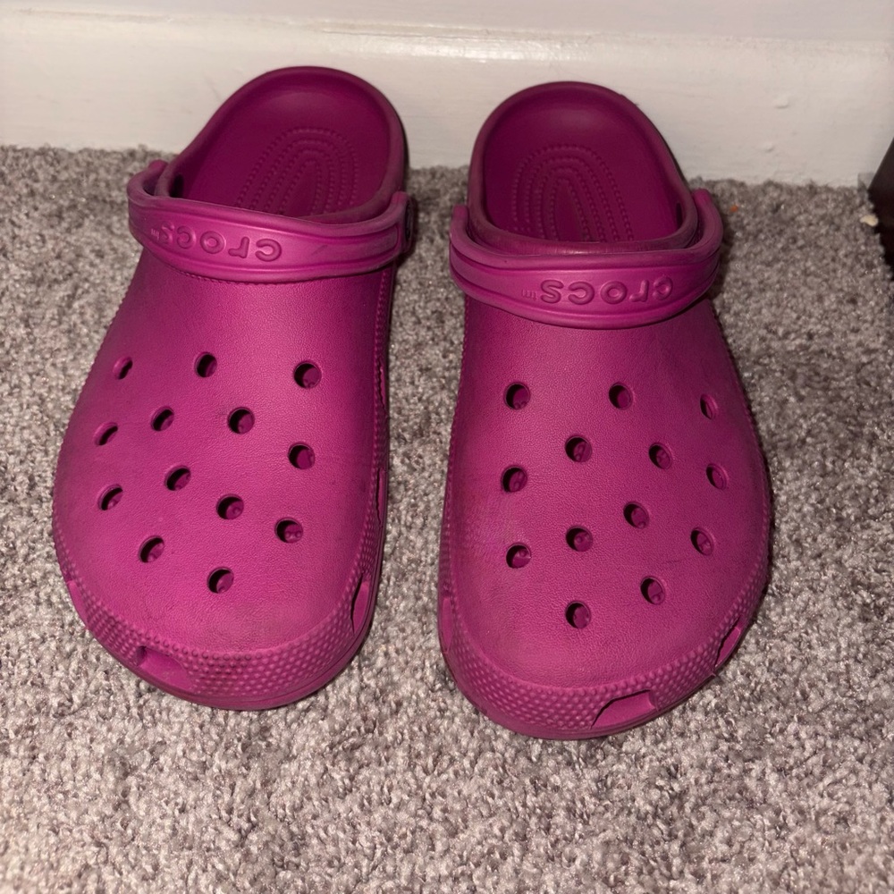 Fuchsia Crocs - Picture 2 of 2